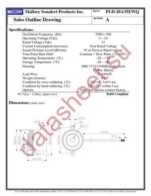 PLD-20A35EWQ datasheet  